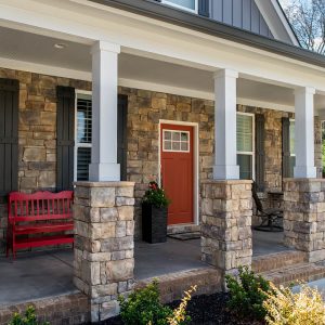 19th Century Stone in Harbor Bluff - Installation