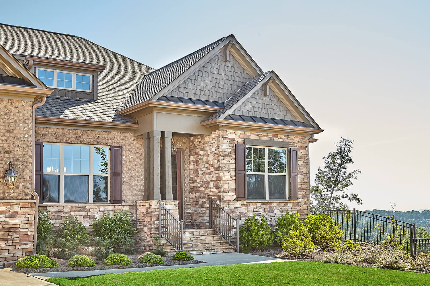 Installation of Handcrafted Series Stone in Pecan