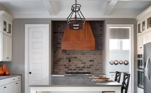 Brick kitchen back splash